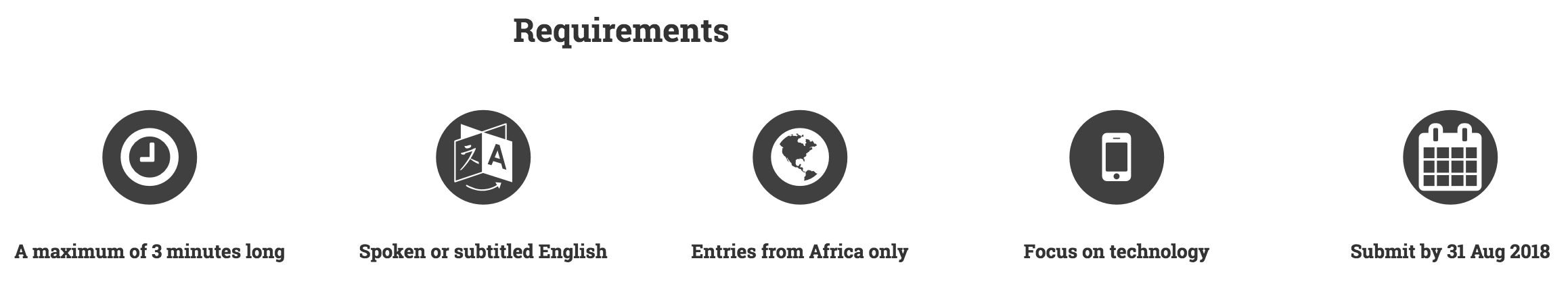 tvebiomovies African Tech for Good Competition Eligibility & Requirements.