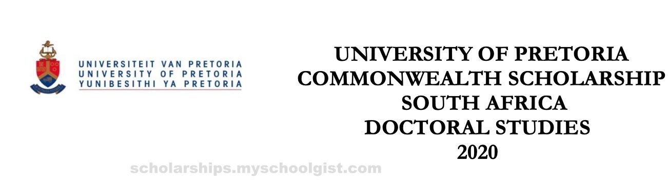 University of Pretoria Commonwealth Scholarship