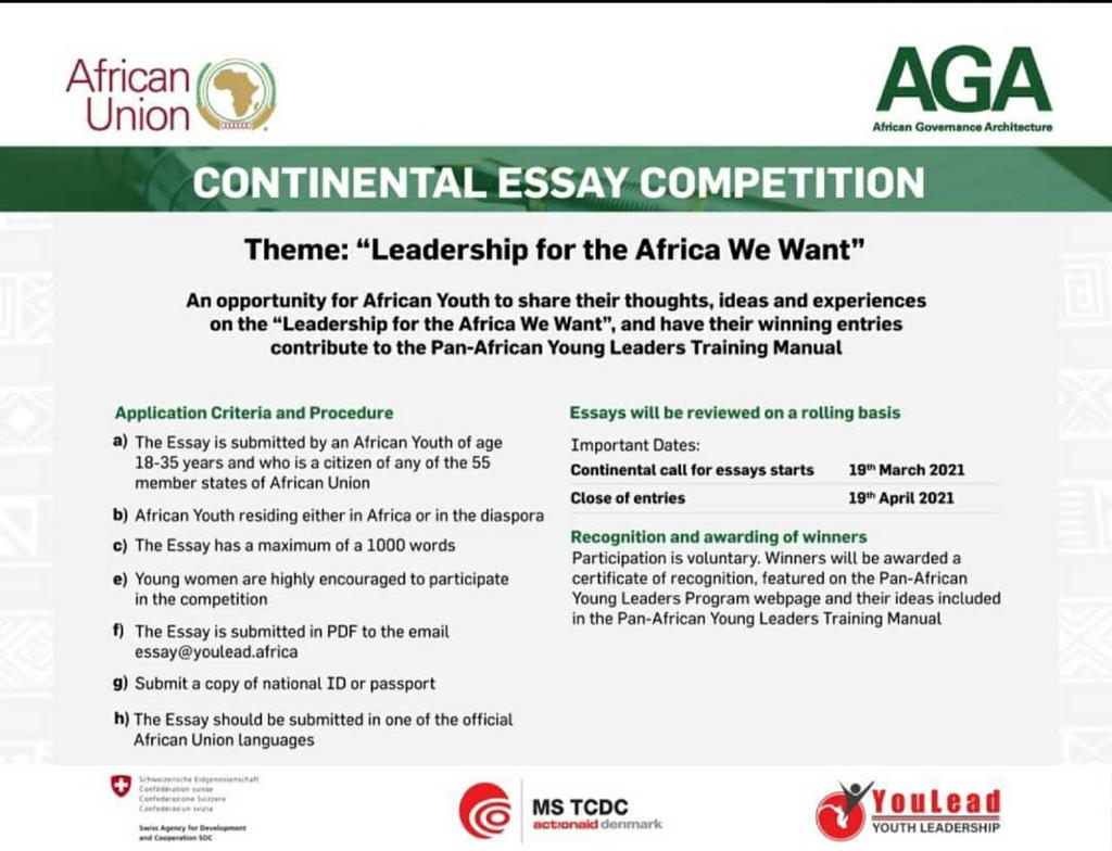 African Union Continental Essay Competition 2021