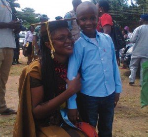 Aishat with her son, Damilola