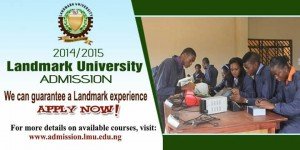 landmark university post UTME