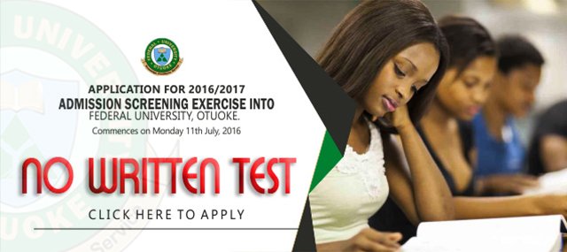 Federal University Otuoke admission screening