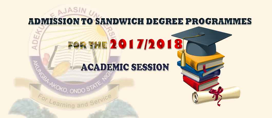 AAUA Sandwich Degree Admission Form for 2017_2018 Academic Session