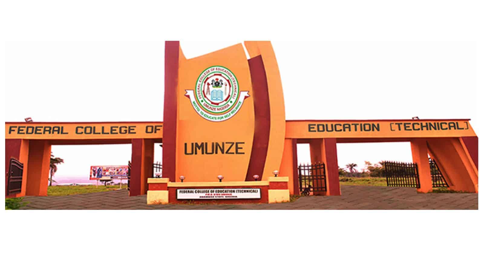 Federal College of Education (Technical) FCET Umunze NCE Admission List