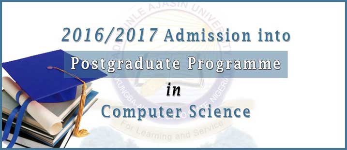 AAUA M.Sc & PGD in Computer Science Admission Form