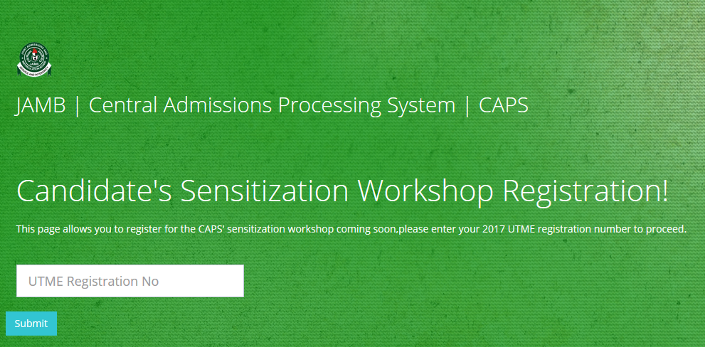 JAMB Central Admissions Processing System (CAPS) sensitization forum
