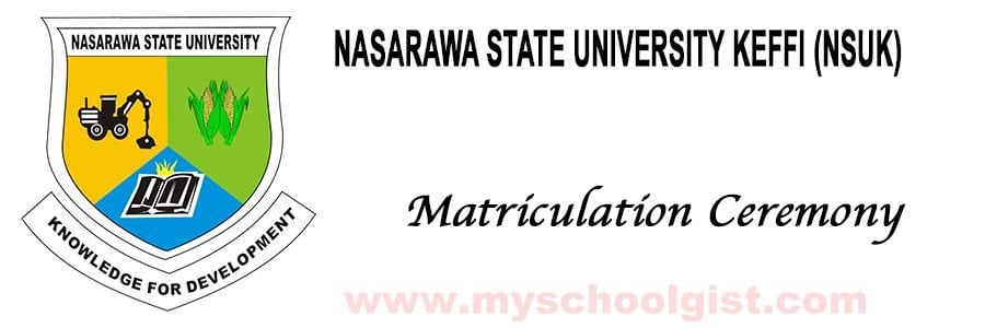 nsuk matriculation ceremony