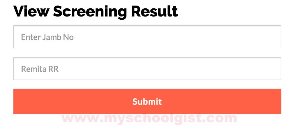 how to check fugus post UTME result