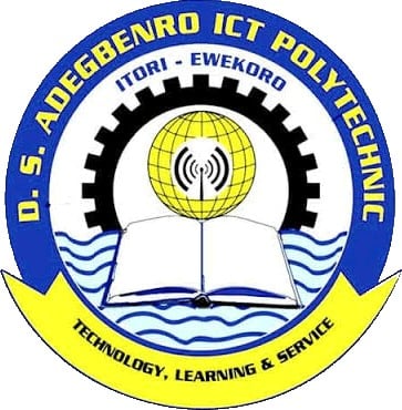 DS Adegbenro ICT Polytechnic HND Form