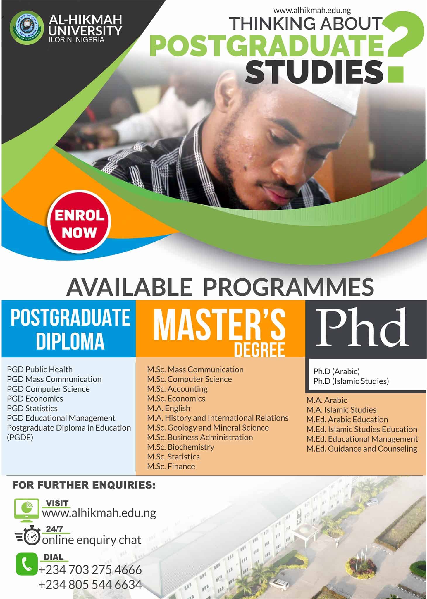 Al-Hikmah University Postgraduate Form