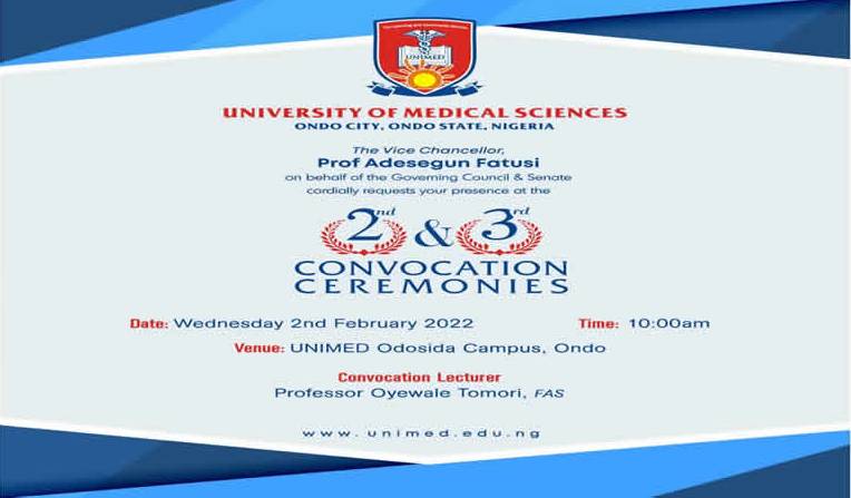 University of Medical Science Ondo State (UNIMED) Convocation Ceremony