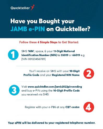 Buy JAMB ePIN on quickteller