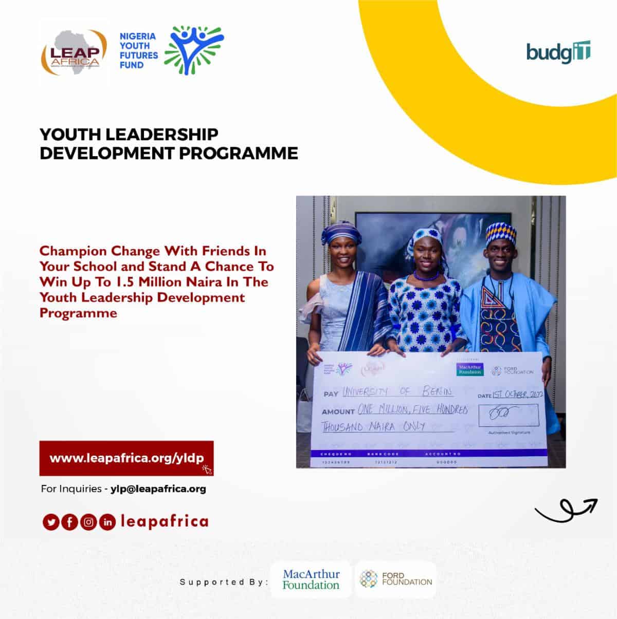 LEAP Africa Youth Leadership Programme (YLP)