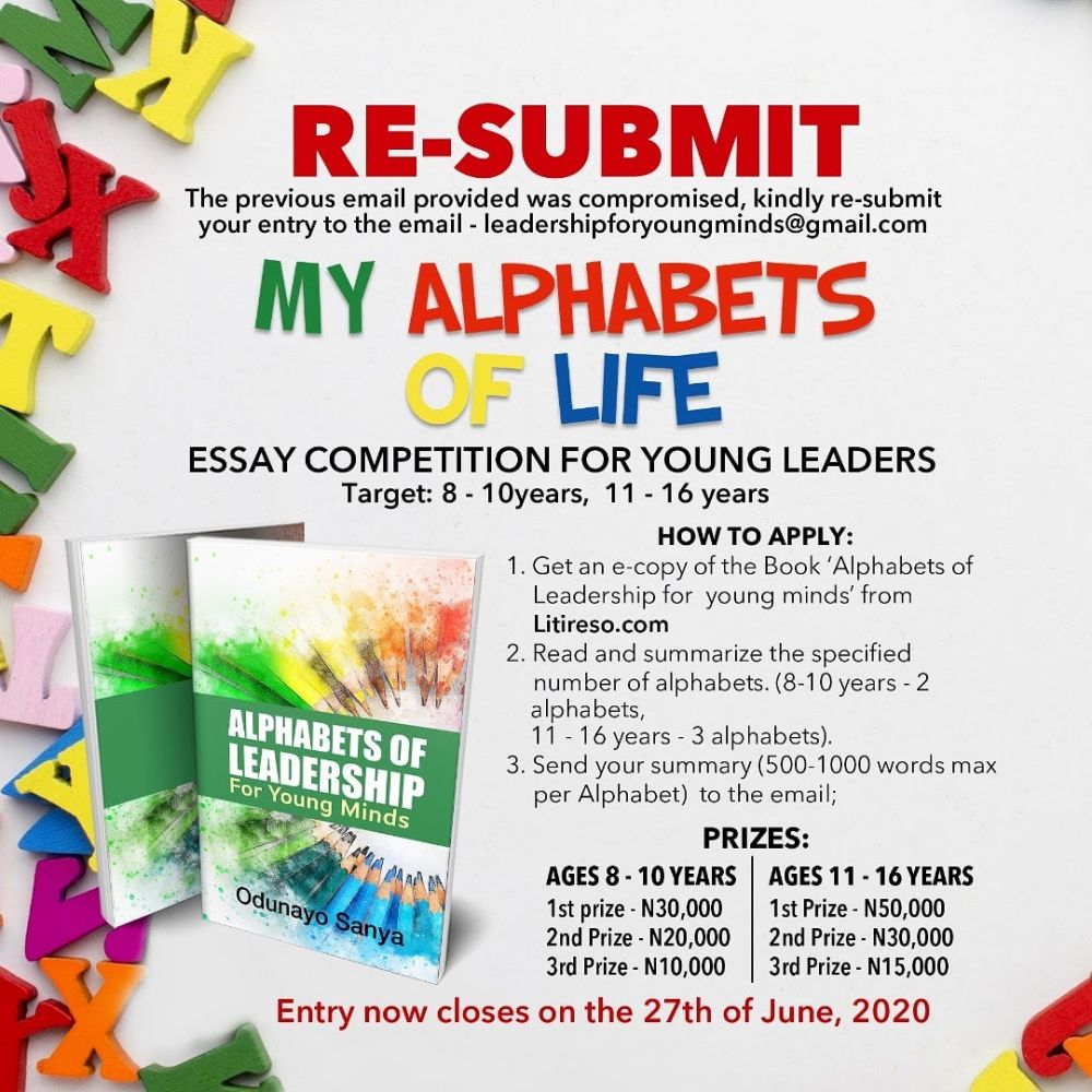 My Alphabets of Life’ Essay Competition