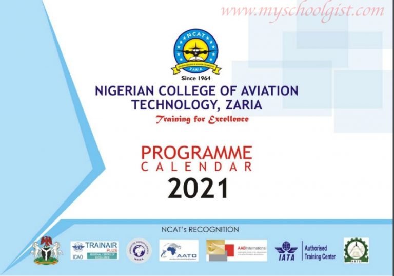 NCAT Zaria Course Calendar 2021 • MySchoolGist