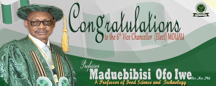 Prof. Maduebibisi Ofo Iwe - MOUAU VC