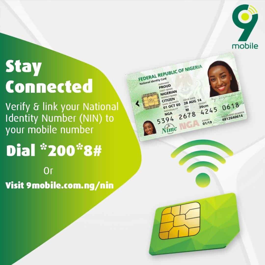 Link your NIN to your 9mobile Number MTN,9Mobile SIM Cards with NIN Easy Guide,Link Your MTN Glo Airtel 9Mobile SIM Cards with NIN Easy Guide