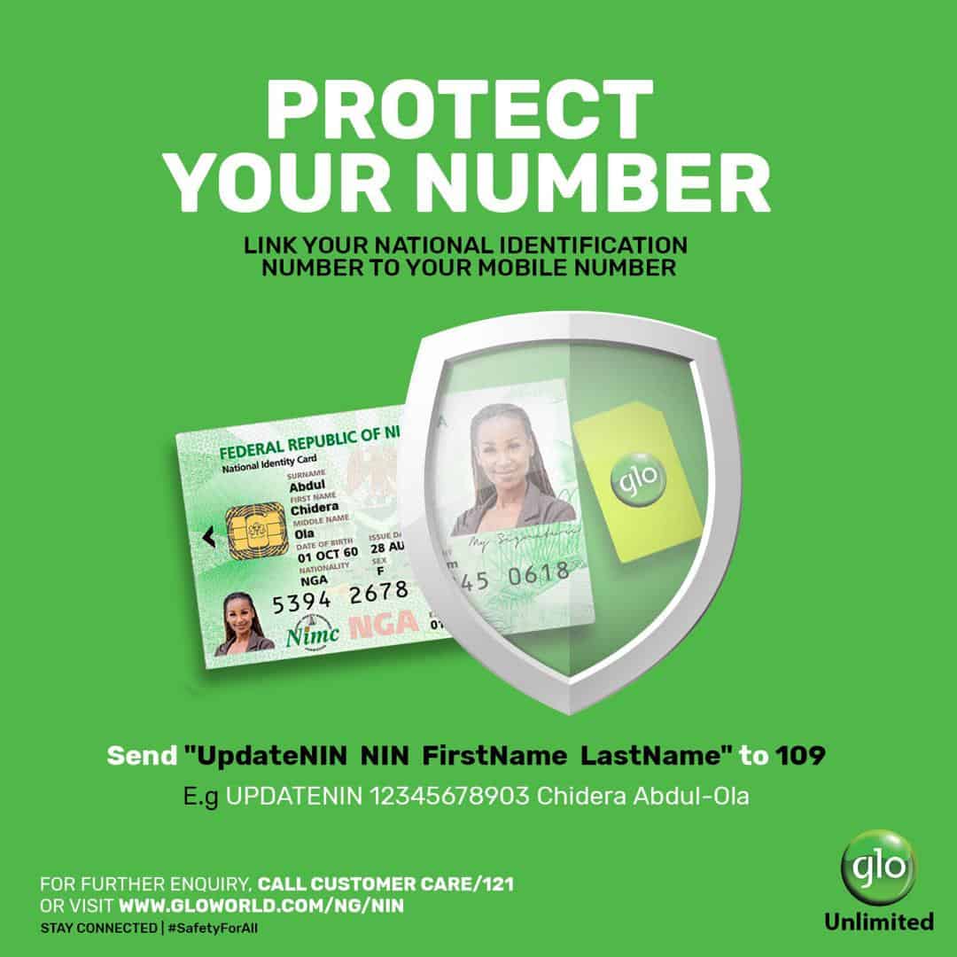 Link your NIN to your Glo Mobile Number