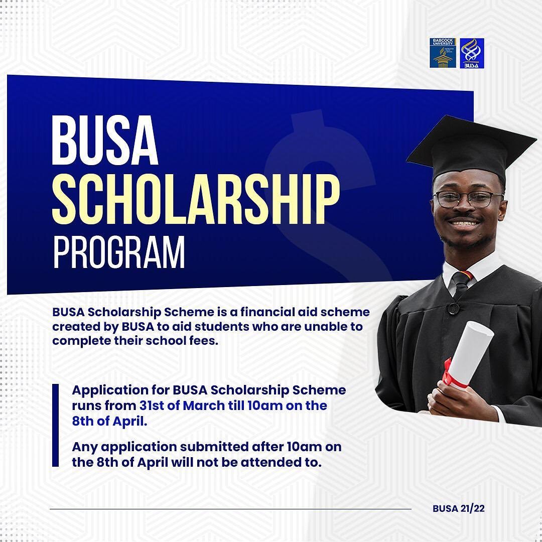 Babcock University Students' Association (BUSA) Scholarship Scheme 2021:2022