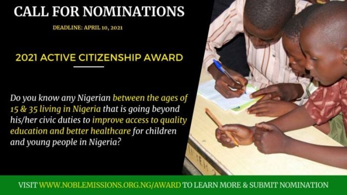 Active Citizenship in Nigeria Award