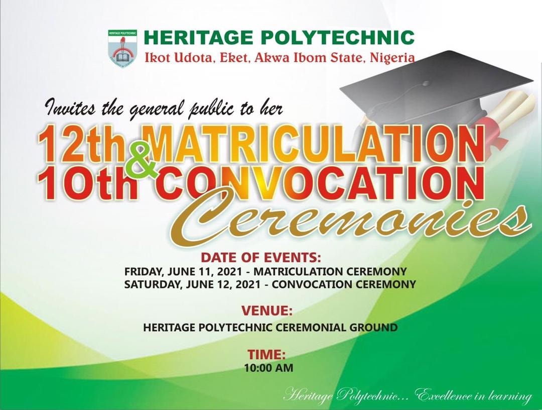 Heritage Poly 12th Matric & 10th Convocation Ceremonies