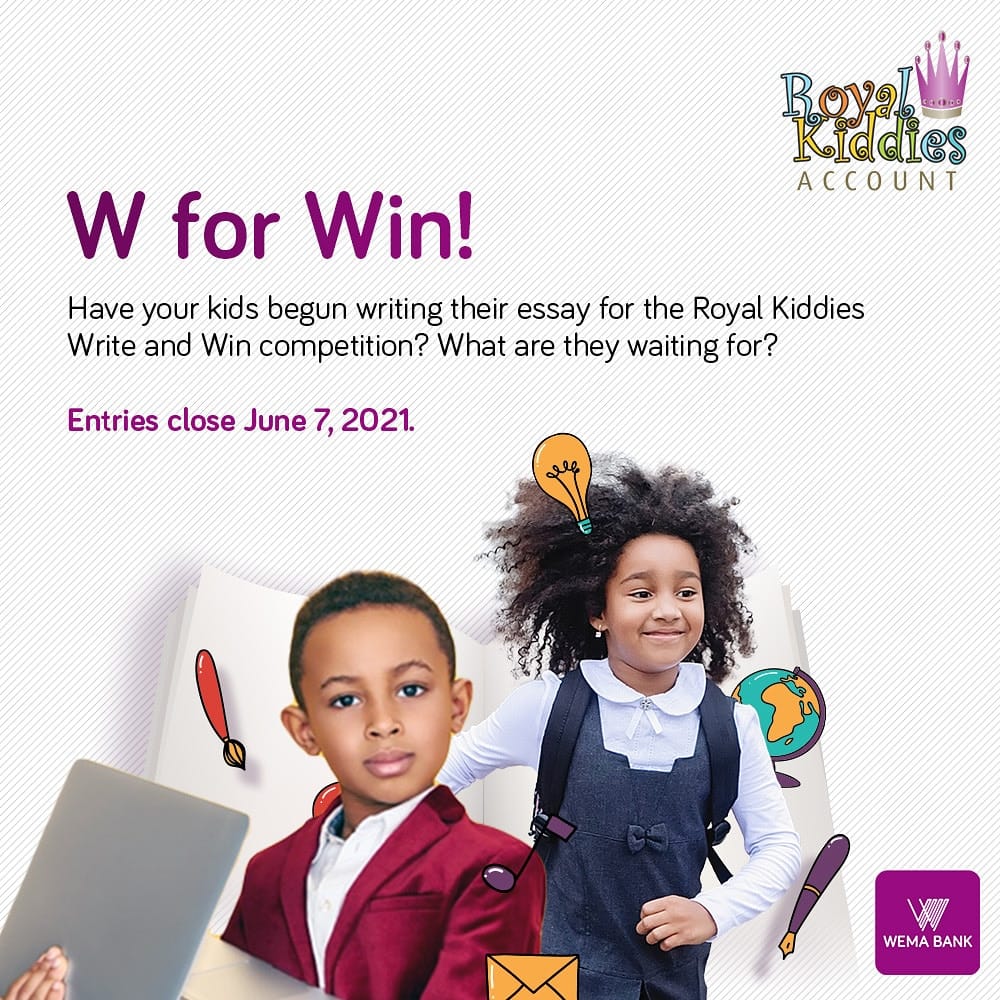 Wema Bank Royal Kiddies Essay Competition 2021