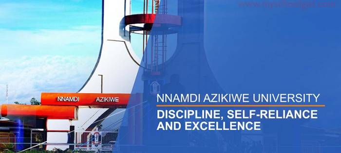Nnamdi Azikiwe University Awka (UNIZIK) Postgraduate Admission Form