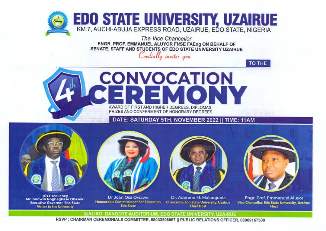 Edo State University (EDSU) 4th Convocation Ceremony