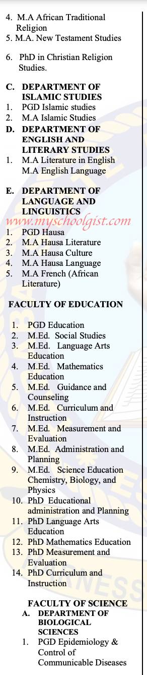 TASU Postgraduate Courses 