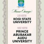 KSU Renamed to Prince Abubakar Audu University (PAAU)