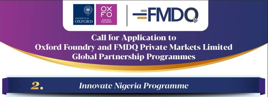 Oxford Foundry/FMDQ Innovate Nigeria Programme