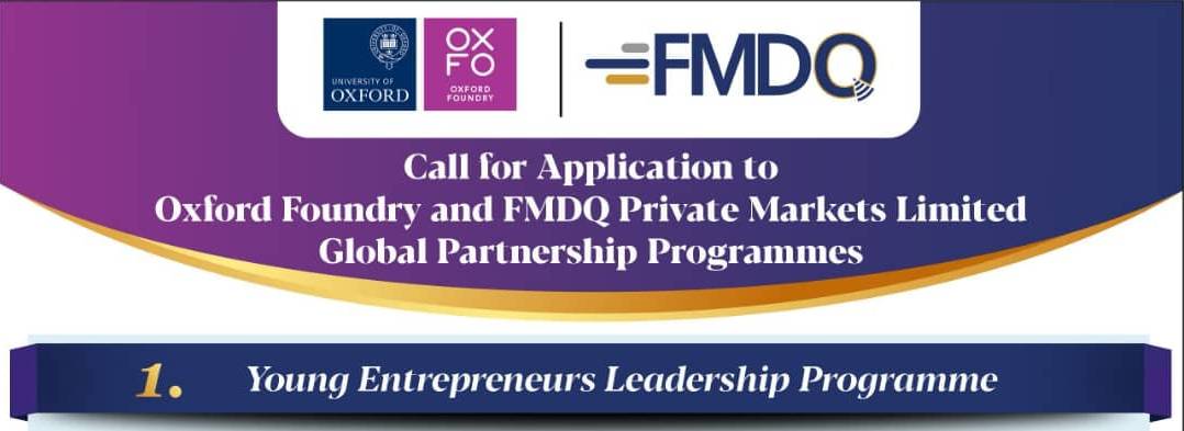 Oxford Foundry/FMDQ Young Entrepreneurs Leadership Program