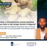 Youth Inclusion in Nigeria’s Ginger Sector Training Programme 2022