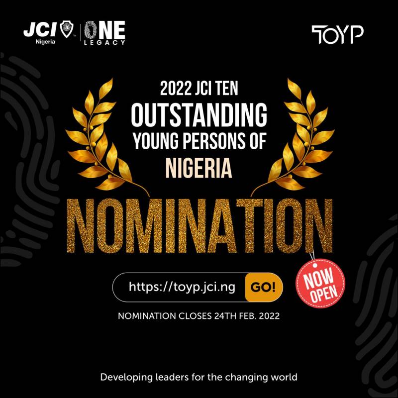 JCI Ten Outstanding Young Persons of Nigeria Award Program 2022