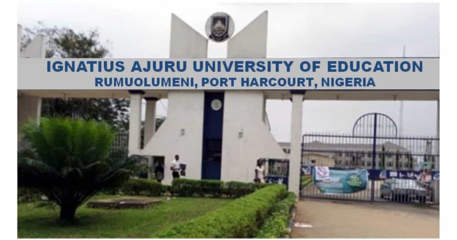 Ignatius Ajuru University Of Education (IAUE) Direct Entry Admission List