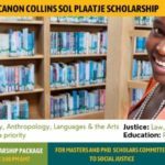 Canon Collins Sol Plaatje Scholarships 2023
