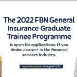 FBN General Insurance Graduate Trainee Programme 2022