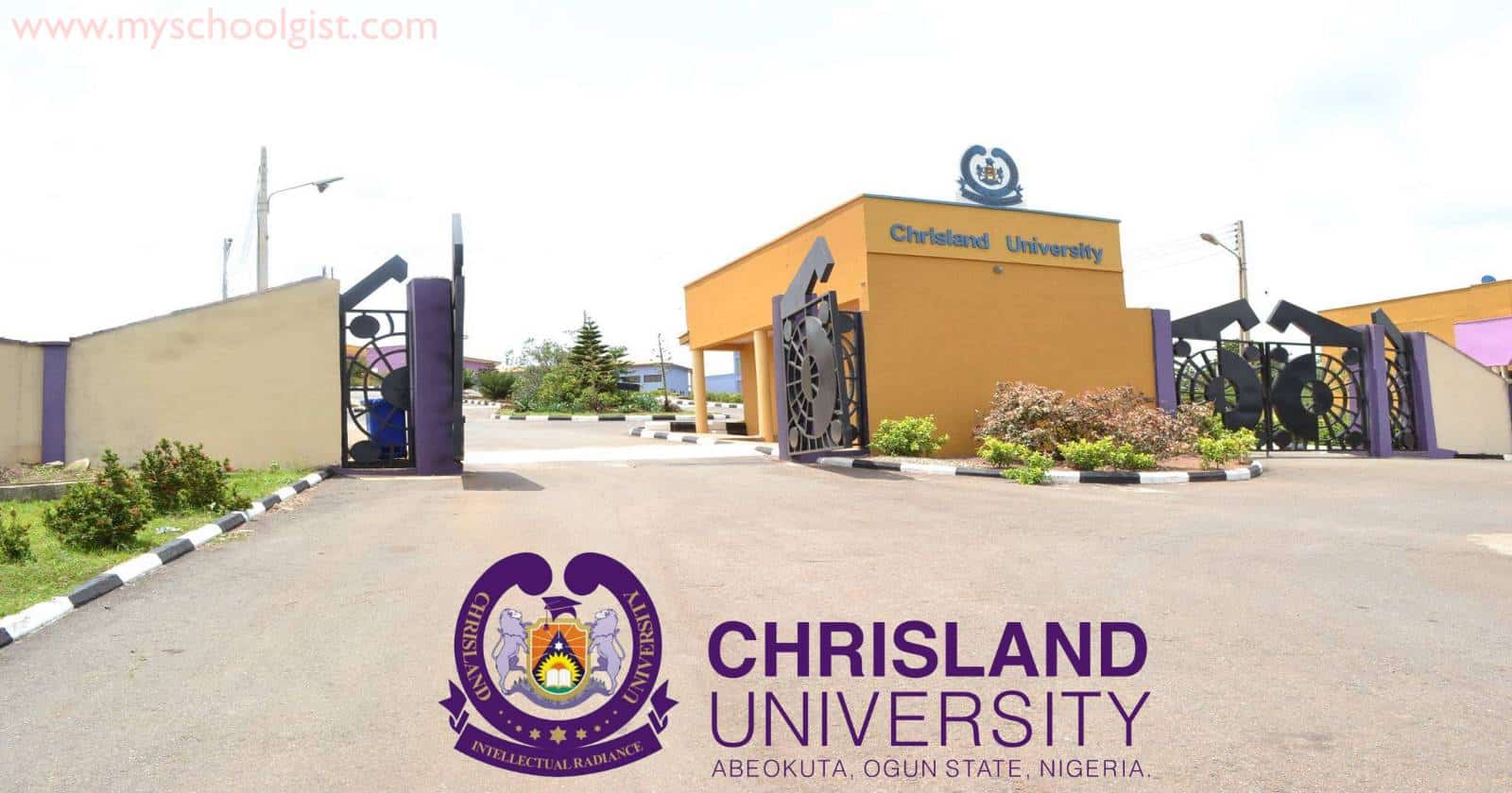 CHRISLAND UNIVERSITY cut off marks