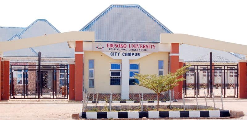 LIST OF DEGREE COURSES OFFERED BY EDUSOKO UNIVERSITY, BIDA, NIGER STATE
