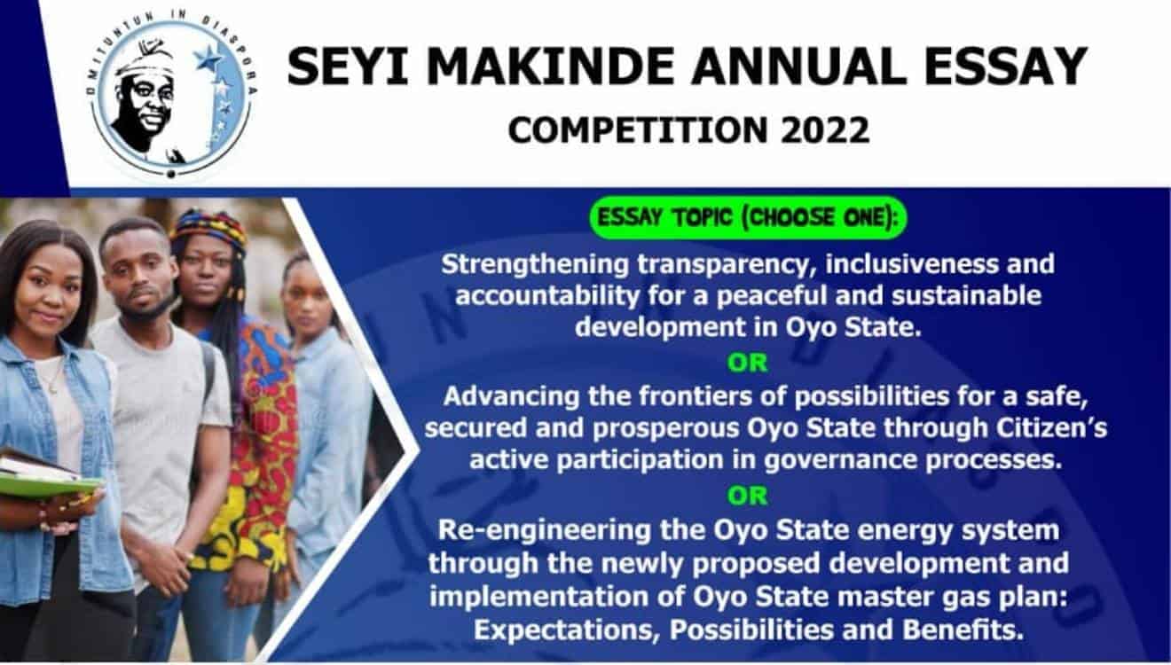 Seyi Makinde Essay Competition