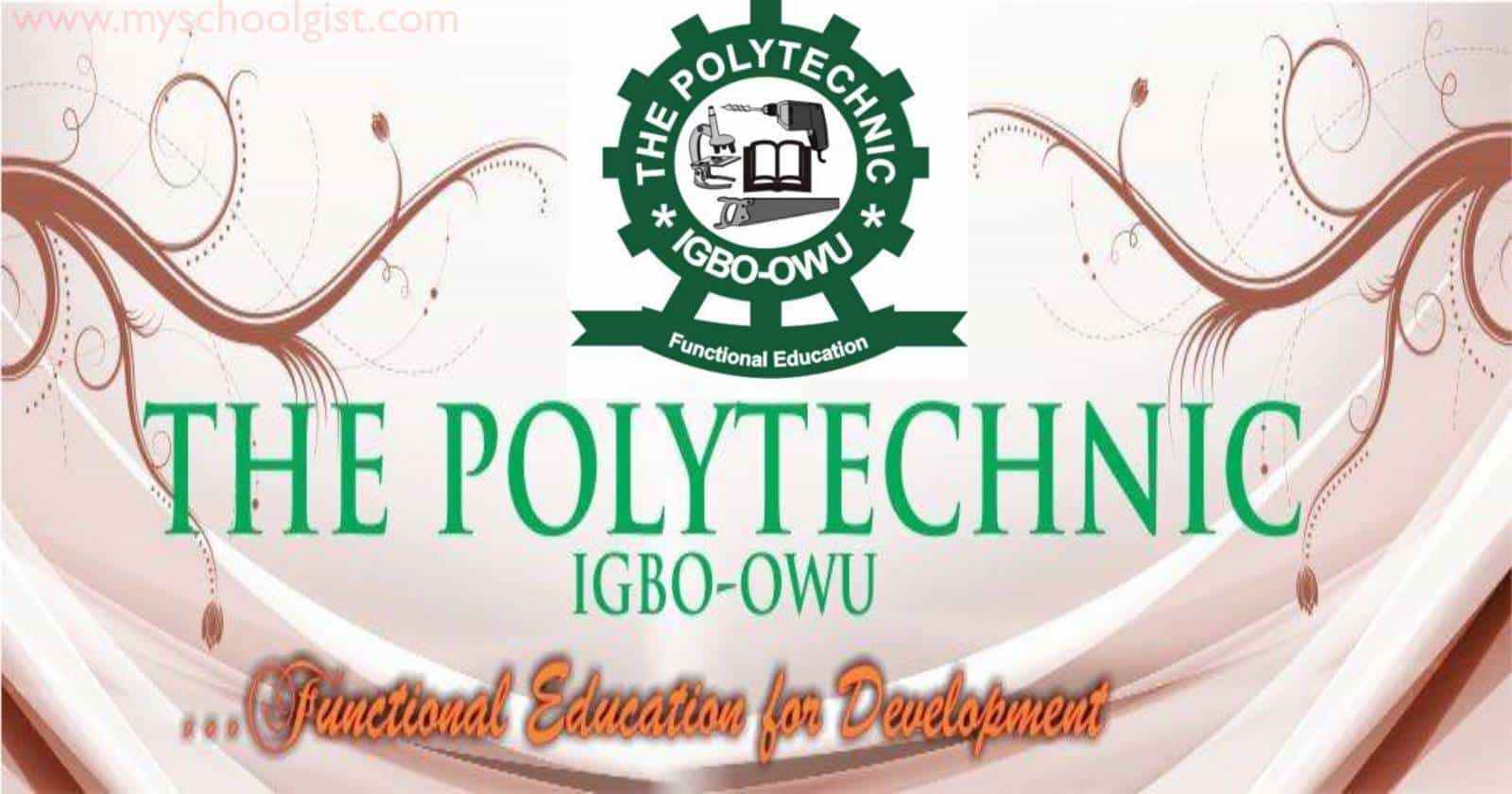 The Polytechnic Igbo-Owu Certificate Courses Admission Form