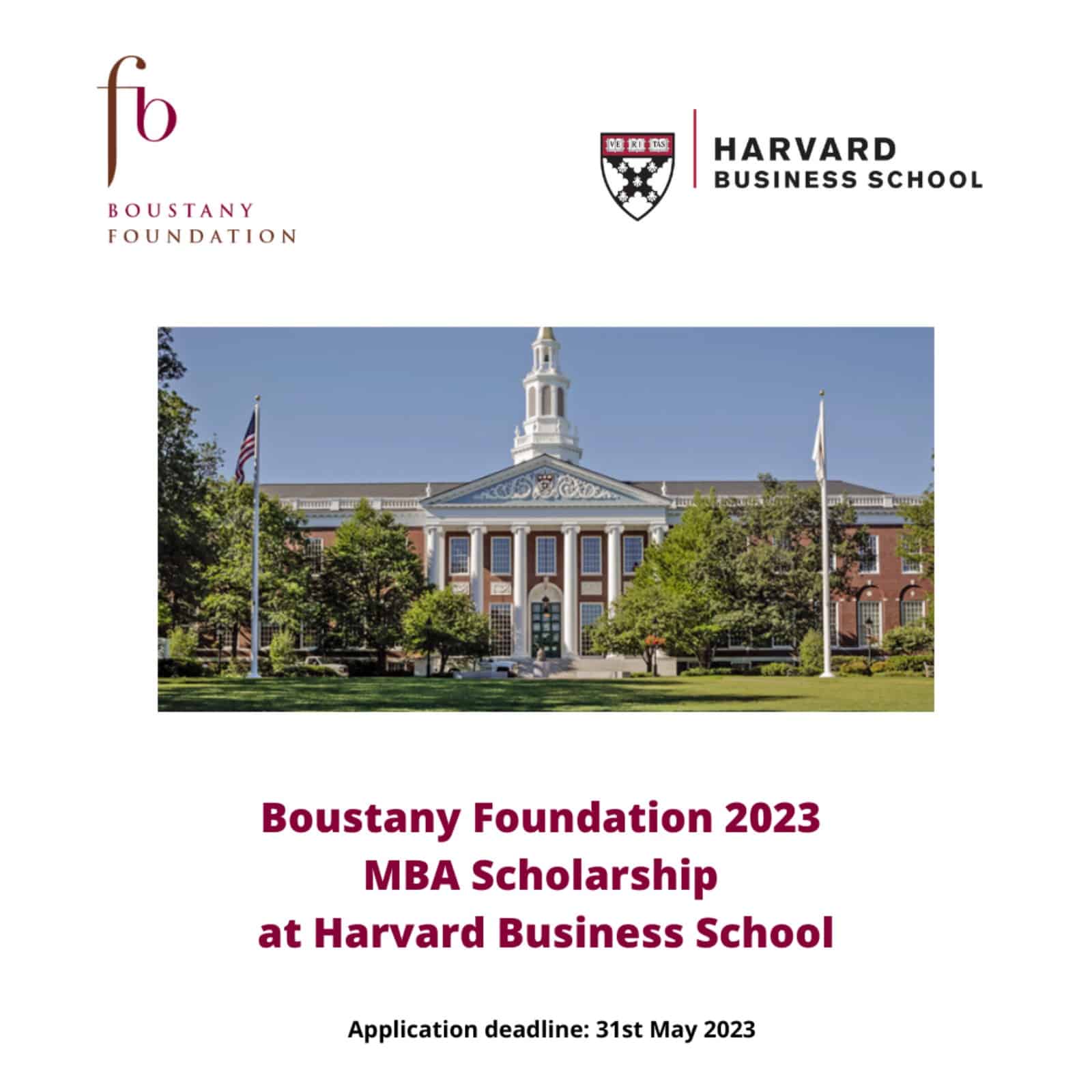 Boustany Foundation MBA Scholarship at Harvard Business School