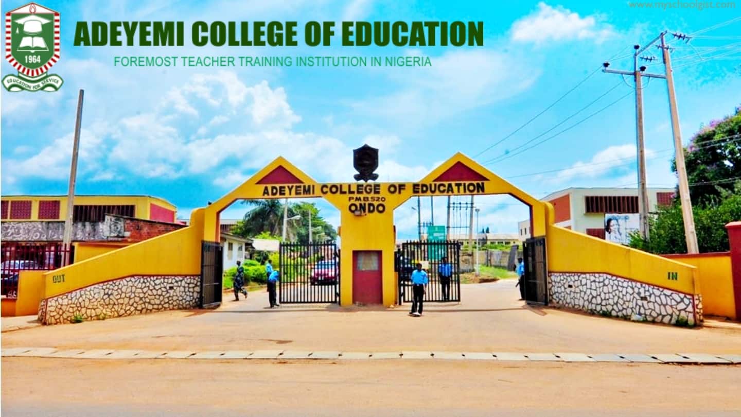Adeyemi College of Education Ondo (ACEONDO) Degree Admission List