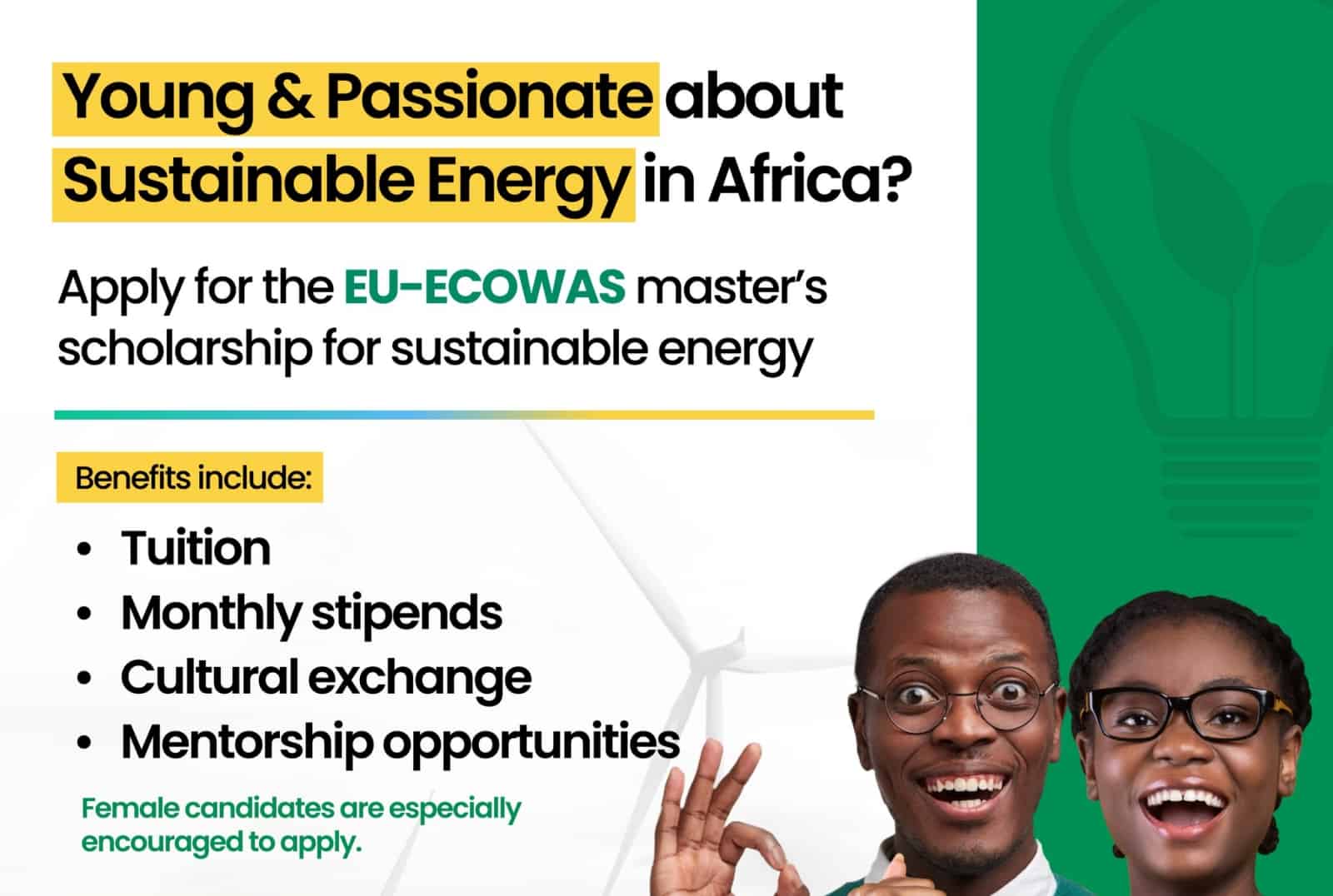 EU-ECOWAS Scholarships Programme on Sustainable Energy