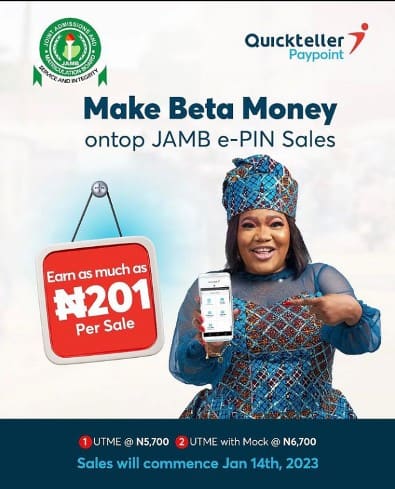 Make Beta Money ontop JAMB -PIN Sales