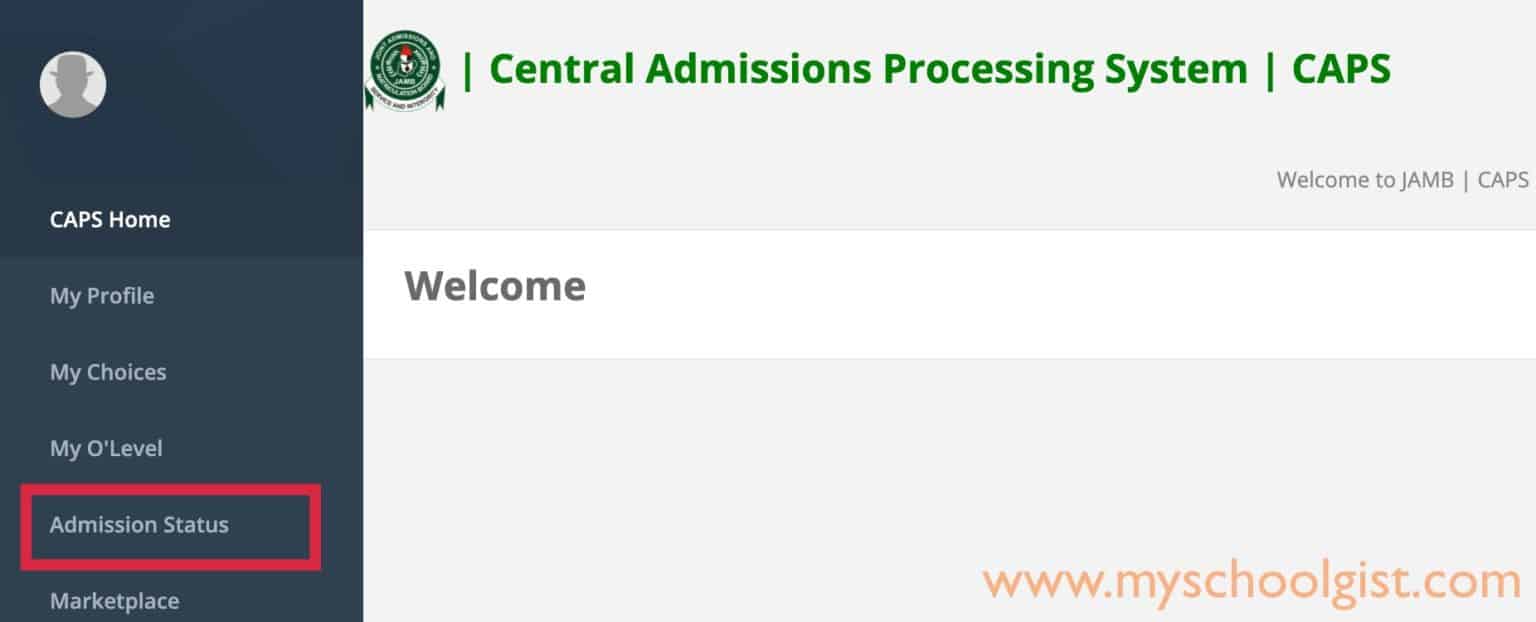 How to use JAMB CAPS to Check, Accept & Confirm Admission • MySchoolGist
