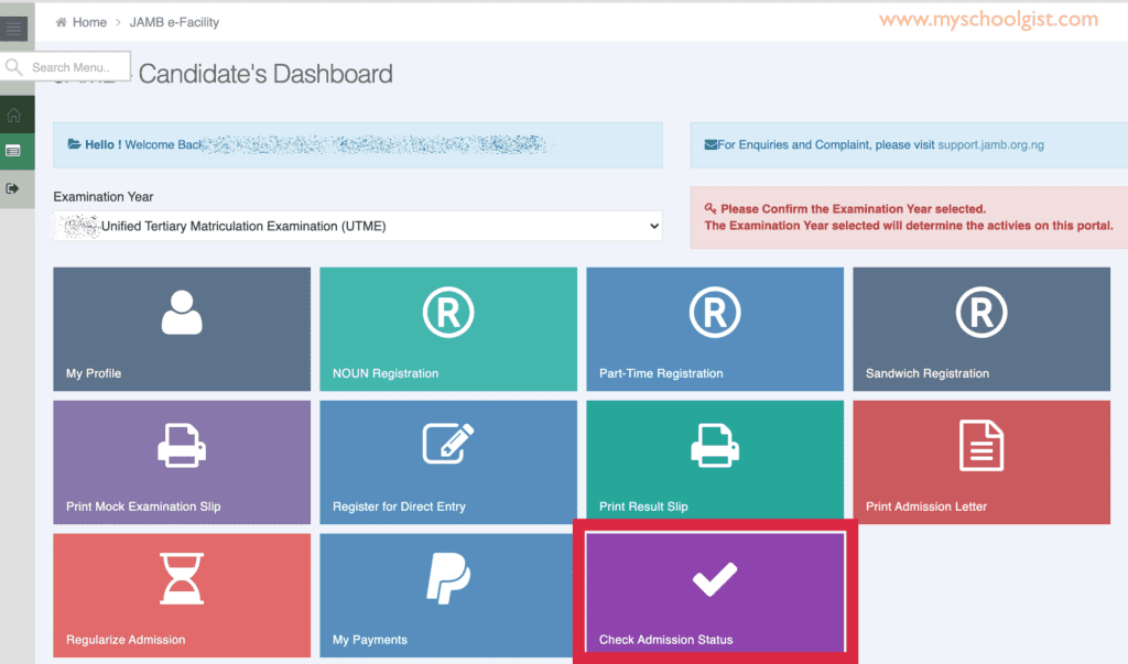 How to use JAMB CAPS to Check, Accept & Confirm Admission • MySchoolGist