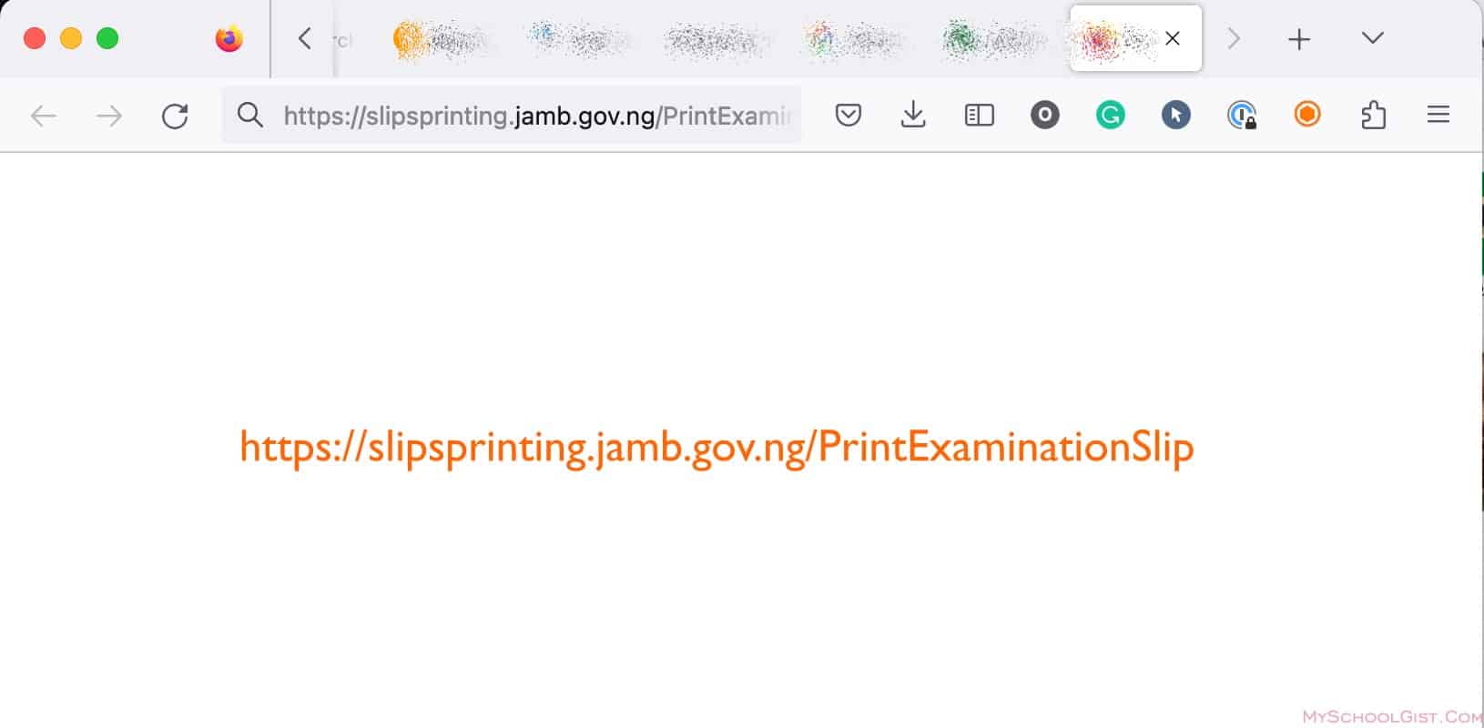 Access the JAMB UTME e-slip portal