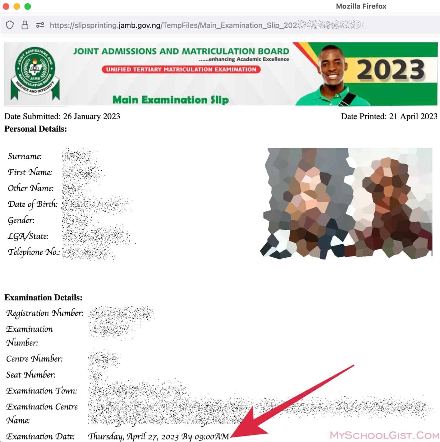 How to Reprint JAMB UTME Exam Slip 2023 on Phone & PC • MySchoolGist