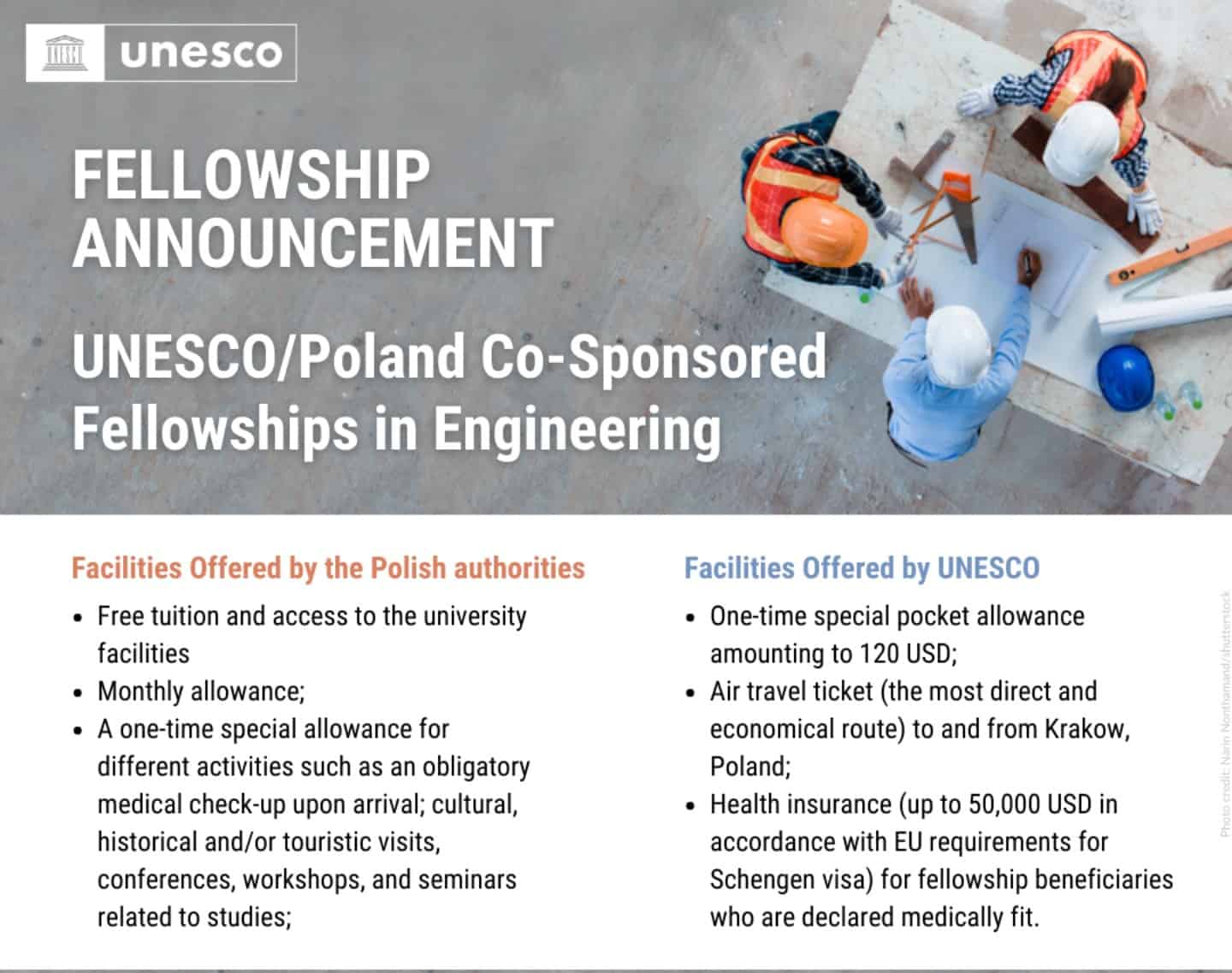 UNESCO / Poland Co-Sponsored Fellowships Programme